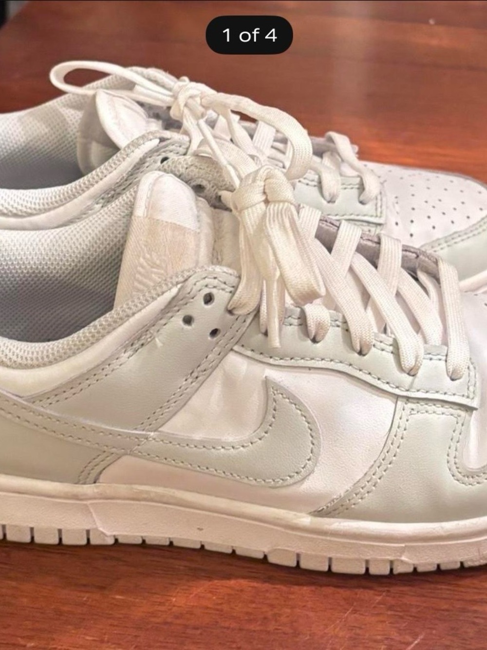 Nike Women's White Low-Top Leather Sneakers